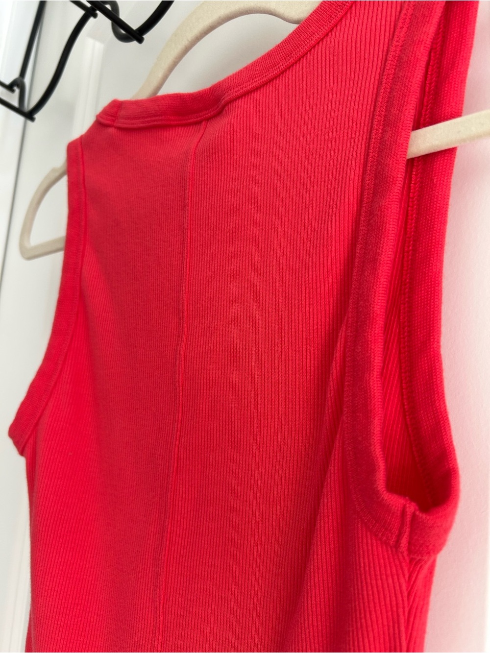 Universal Thread Red Ribbed Scoop-Neck Tank - Picture 5 of 5